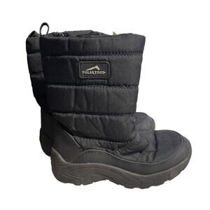 Polar Edge Black Kids Snow Boots Size 13 Water Resistant Winter Rain Boot